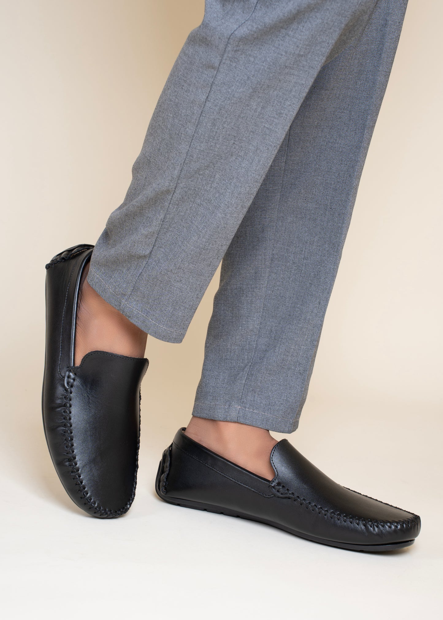 99Crafts Premium Quality European Full Grain Leather Handmade Driving loafers For Men