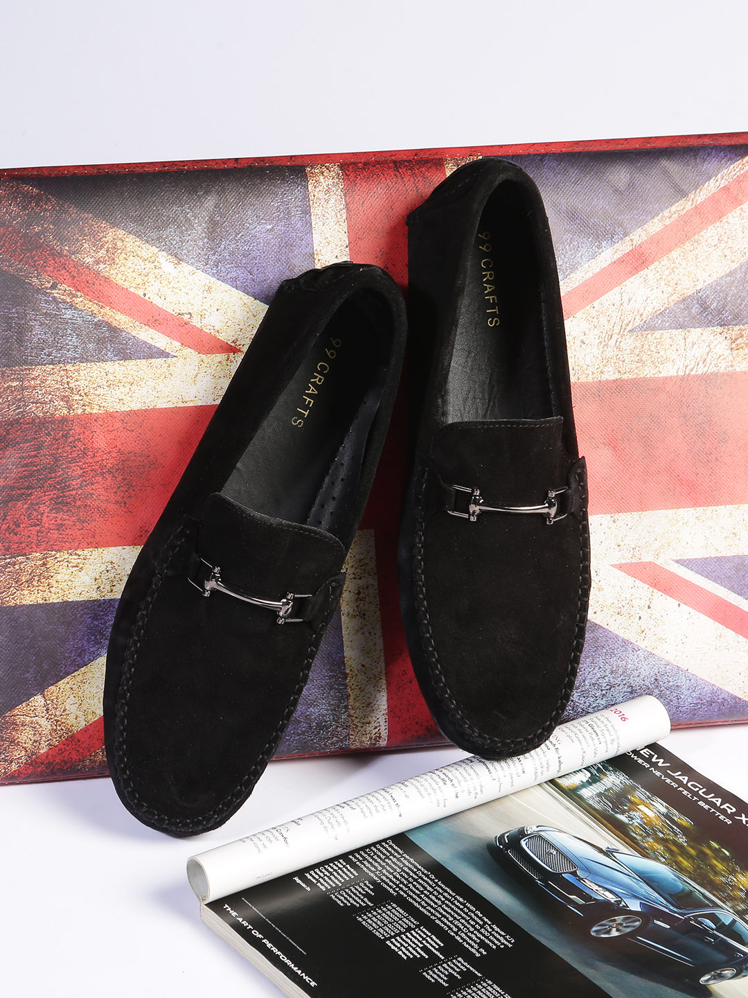 99Crafts Premium Quality Italian Imported Sude Leather Handmade Driving loafers For Men