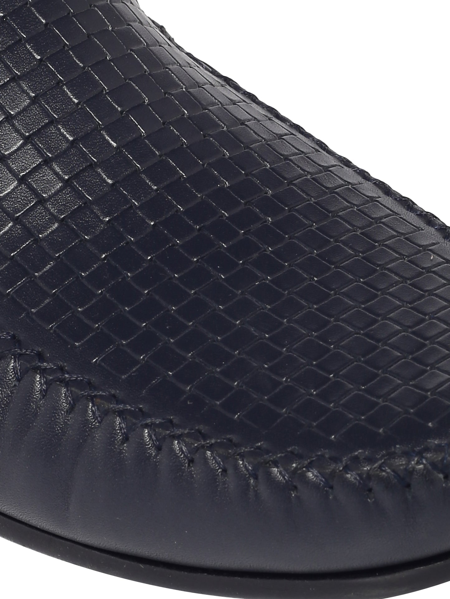 99Crafts Premium Quality European Full Grain Genuine Leather Handmade Driving loafers With Mesh Prints For Men