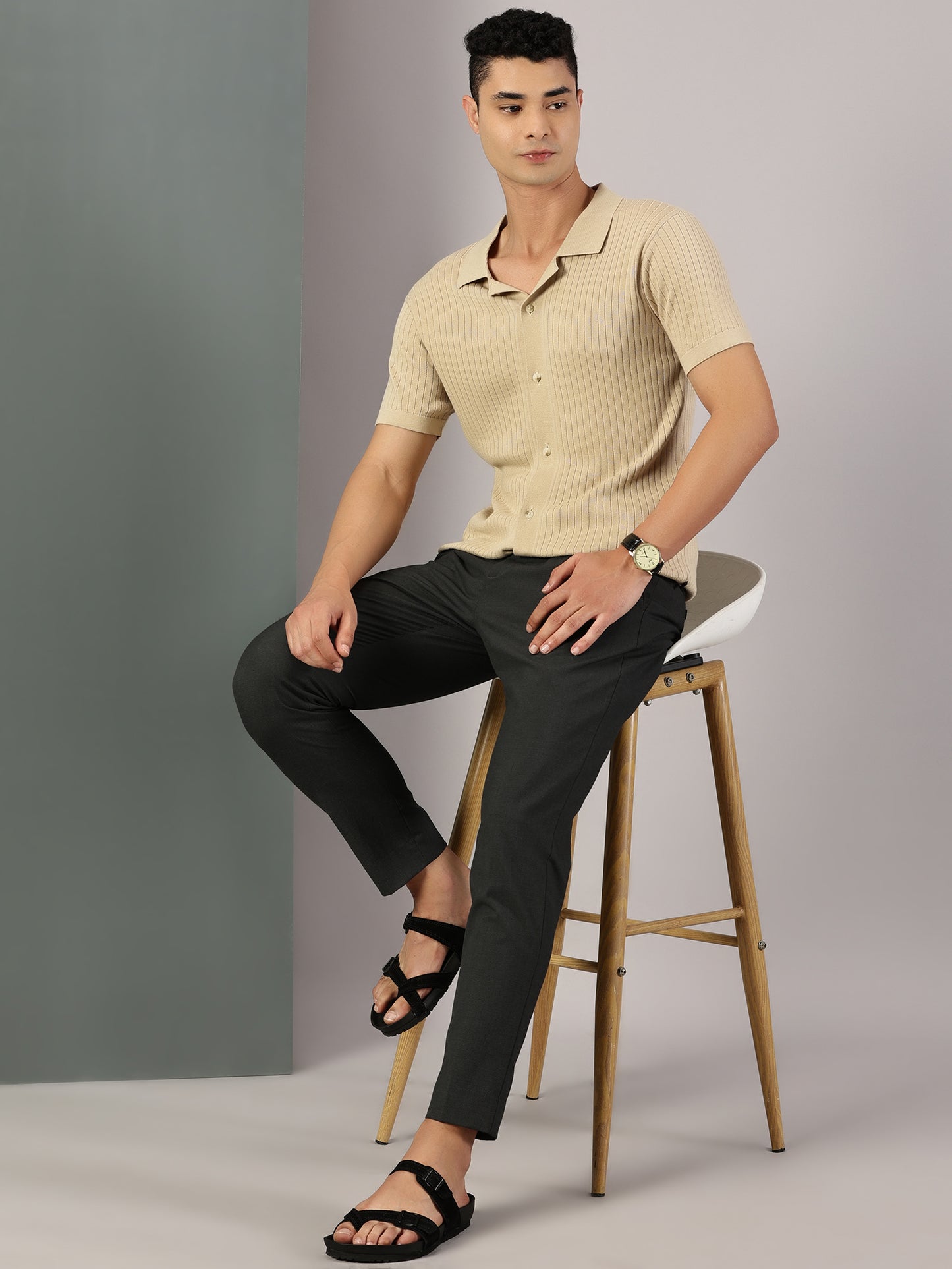 99Crafts Italian Suede Leather Buckle-Strap Sandal | Ortholite Memory Cushion & Arch-Flex Support