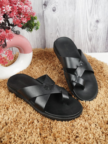 99Crafts Italian Full-Grain Leather Multi-Strap Comfort Sandal | Ortholite Memory Cushion & Arch-Flex Support