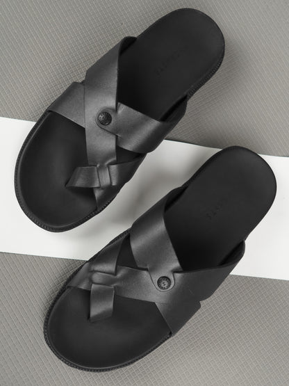 99Crafts Italian Full-Grain Leather Multi-Strap Comfort Sandal | Ortholite Memory Cushion & Arch-Flex Support