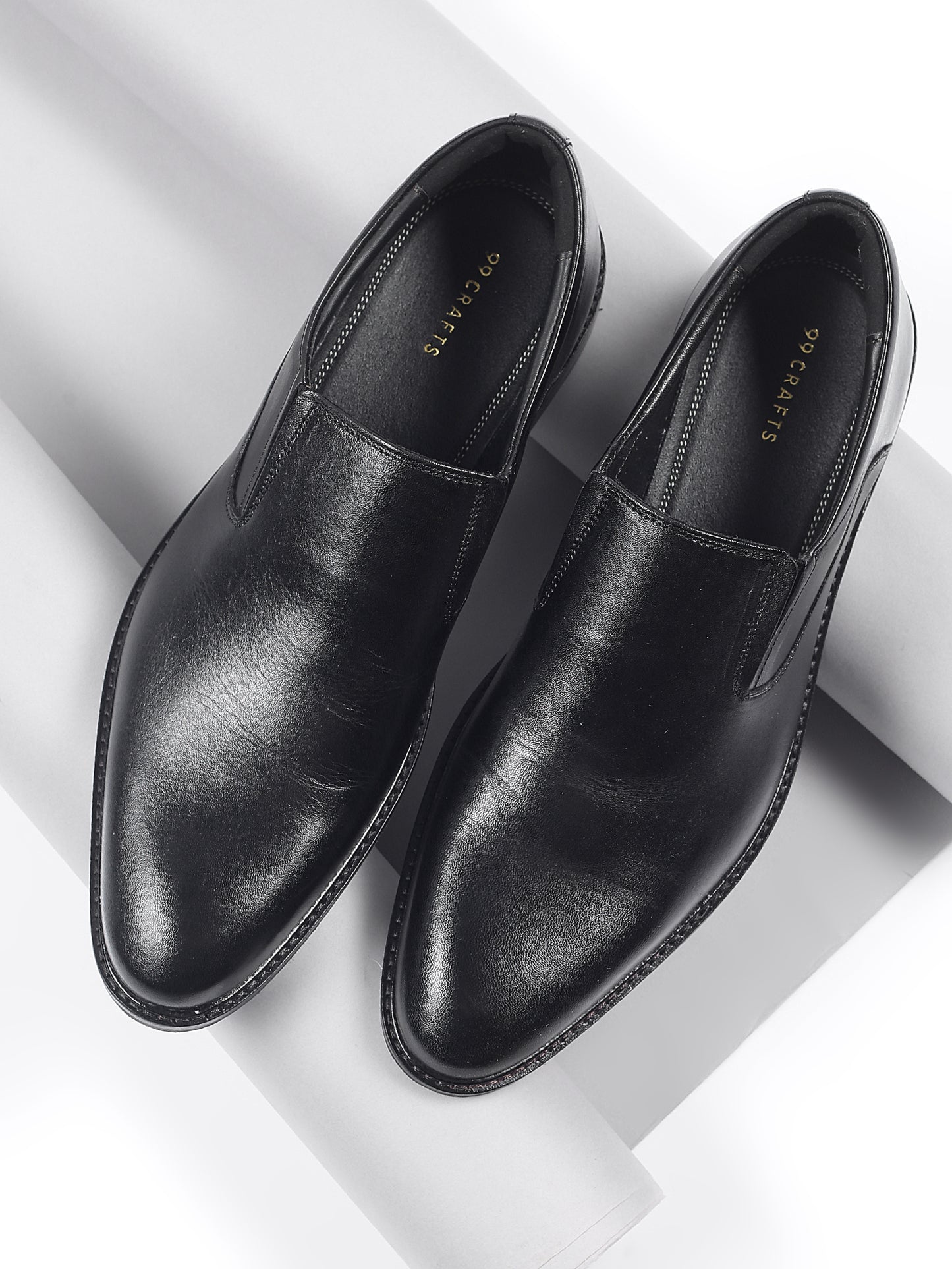 99Crafts Italian Full-Grain Leather Slip-On Moccasins – Handmade Luxury