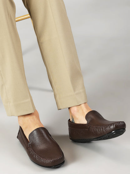 European Full-Grain Milled Leather Loafers