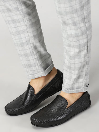European Full-Grain Milled Leather Loafers